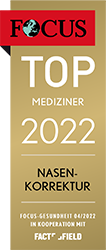 Focus Siegel, TOP-MEDIZINER 2021, Nasenkorrektur